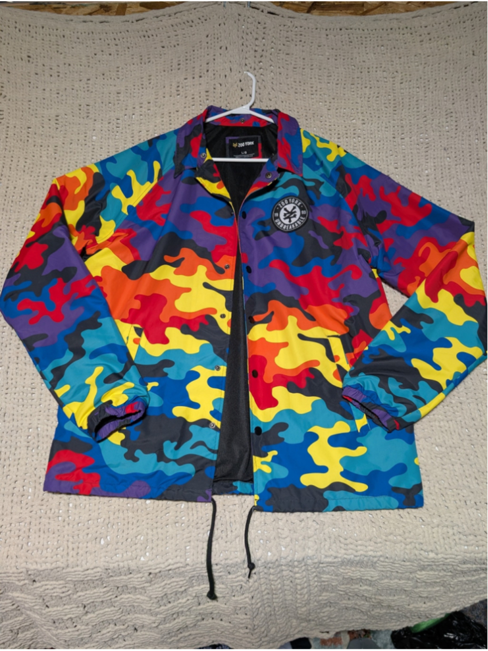 835 - Men's Zoo York Lightweight Camo Jacket, Size L, Multi-color